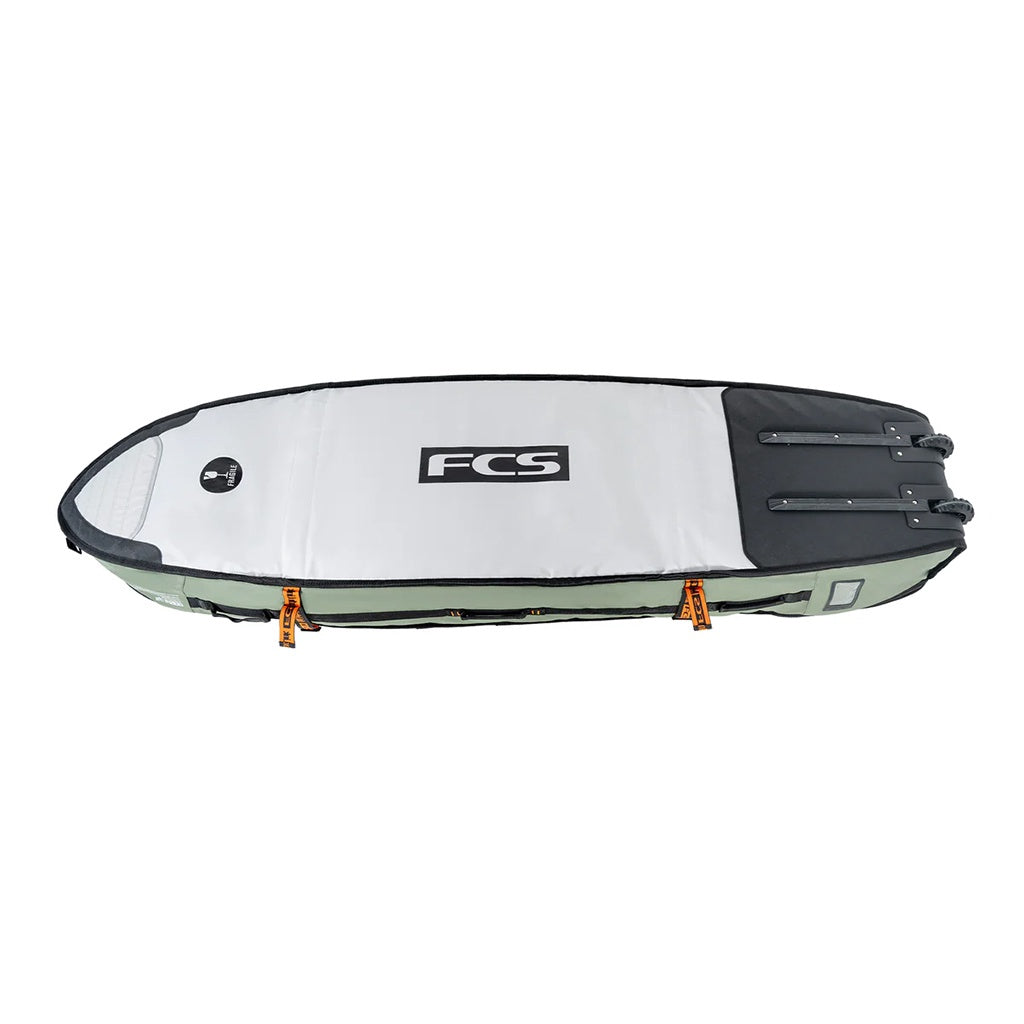 FCS | 6'7" GO-Light Travel 3 Shortboard / Fish Wheelie Triple Surfboard Cover